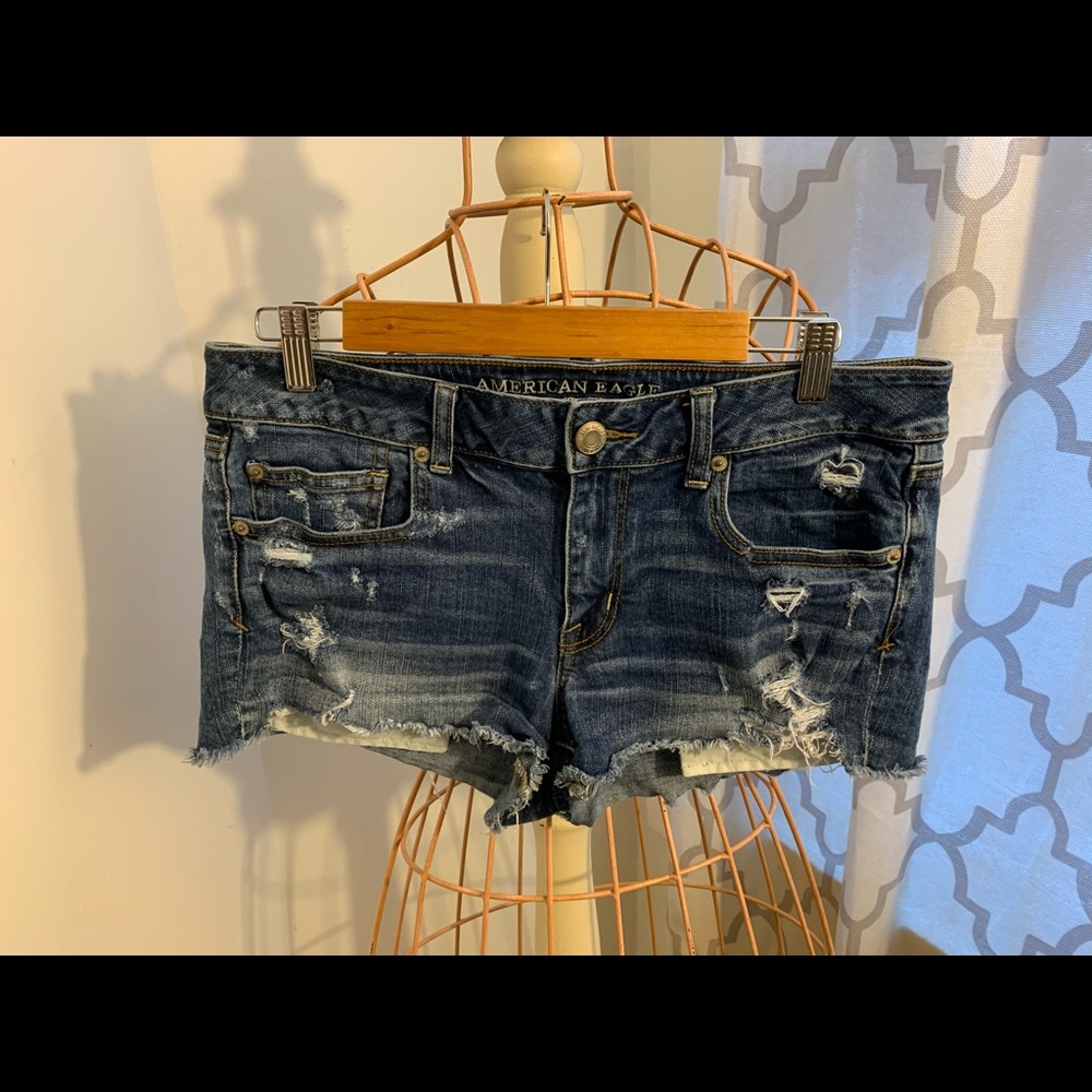 American Eagle Distressed Denim Shorts
